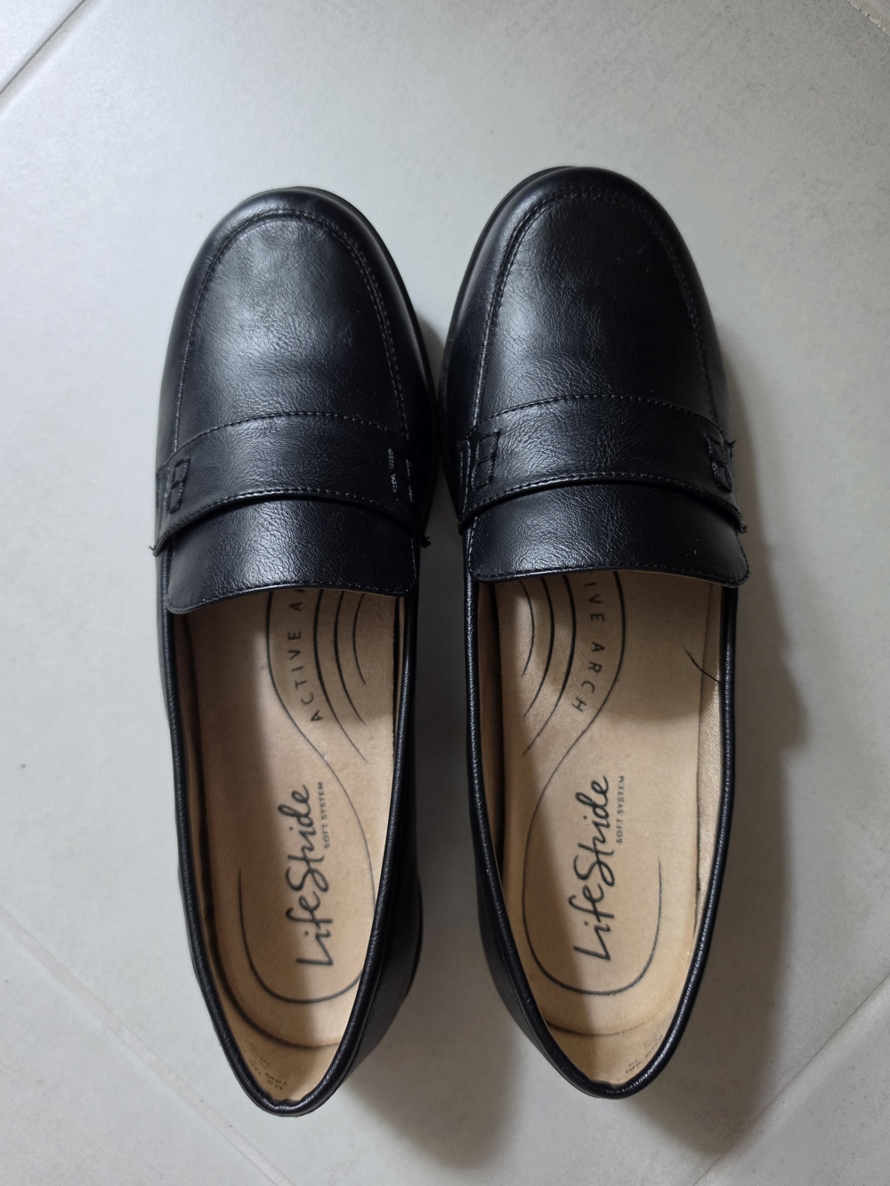 Life Stride Black Women’s Slip-On Penny Loafers